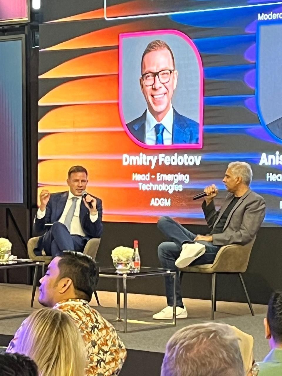 Dmitry Fedotov speaking at ADGM event